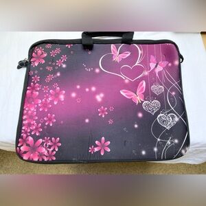 Padded neoprene laptop zipper case